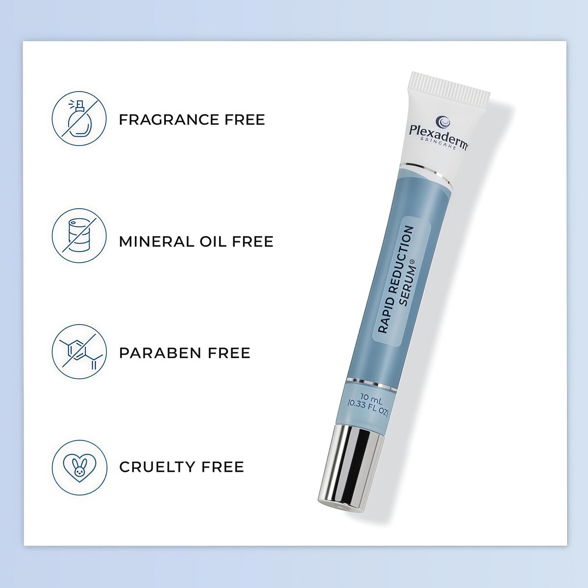 Plexaderm Rapid Reduction Serum - Visibly Reduces Under-Eye Bags & Wrinkles Instant eye serum that visibly reduces under-eye bags, puffiness, wrinkles & dark circles in minutes, lasting up to 10 hours